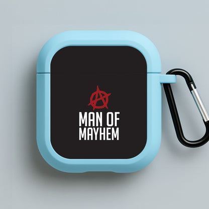 Man Of Mayhem Blue AirPods Case