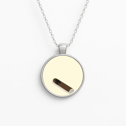 Cigar Circle Necklace