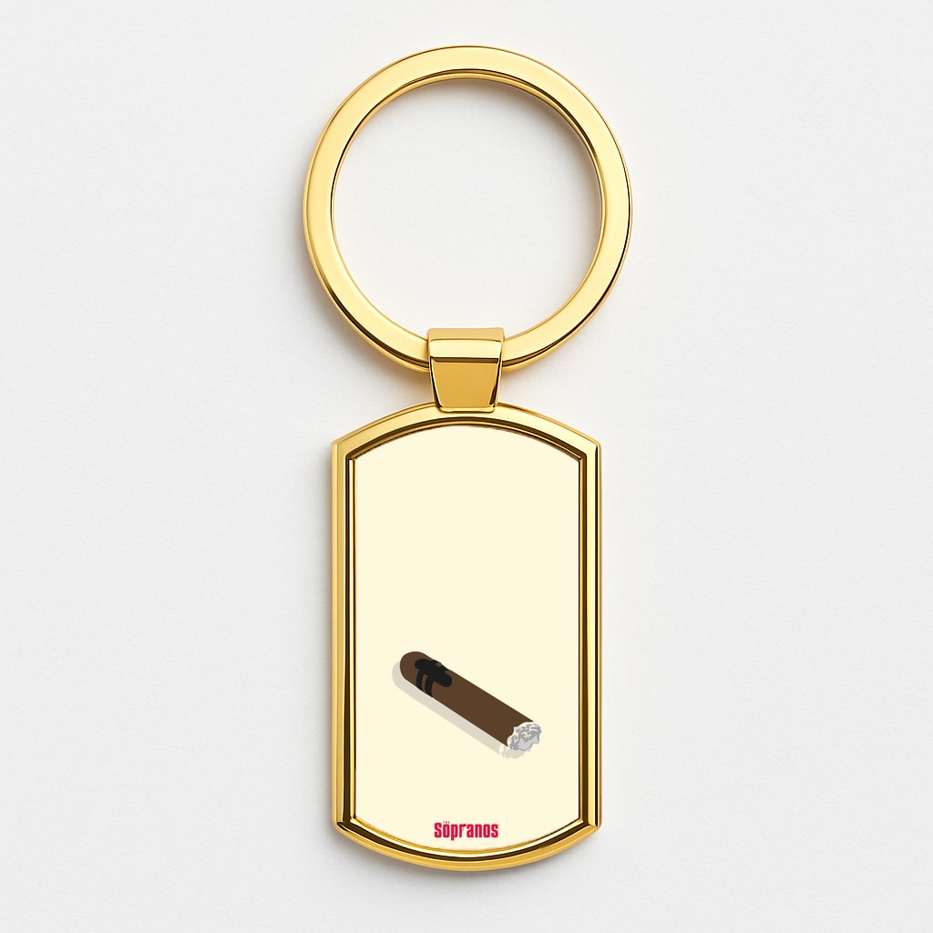 Cigar Gold Keyring