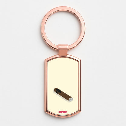 Cigar Rose Gold Keyring