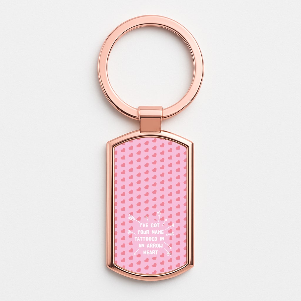 She Looks So Perfect Rose Gold Keyring