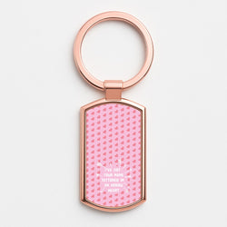 She Looks So Perfect Rose Gold Keyring