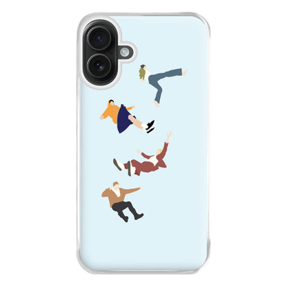 Falling Phone Case for iPhone 16 Plus