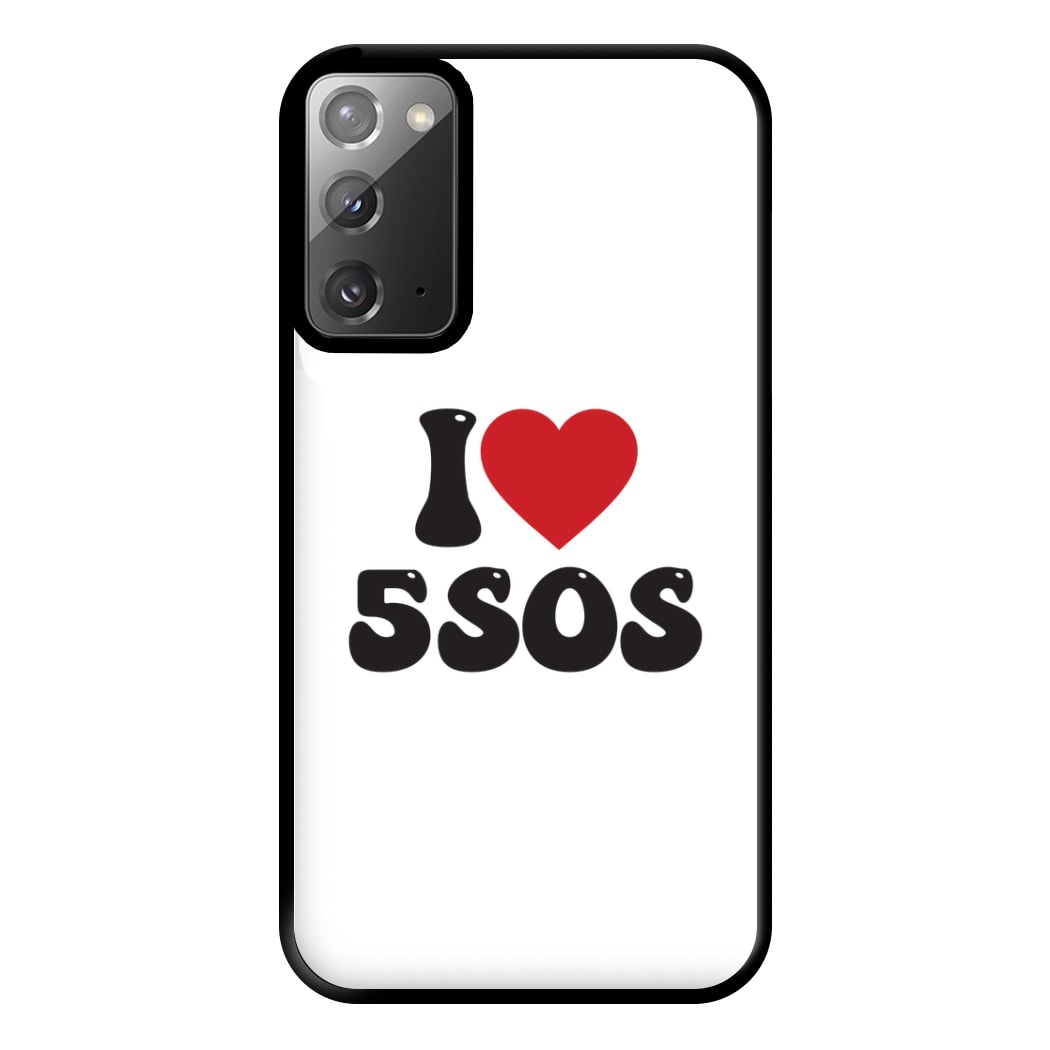 I Heart 5 Seconds Phone Case for Galaxy Note 20 Ultra