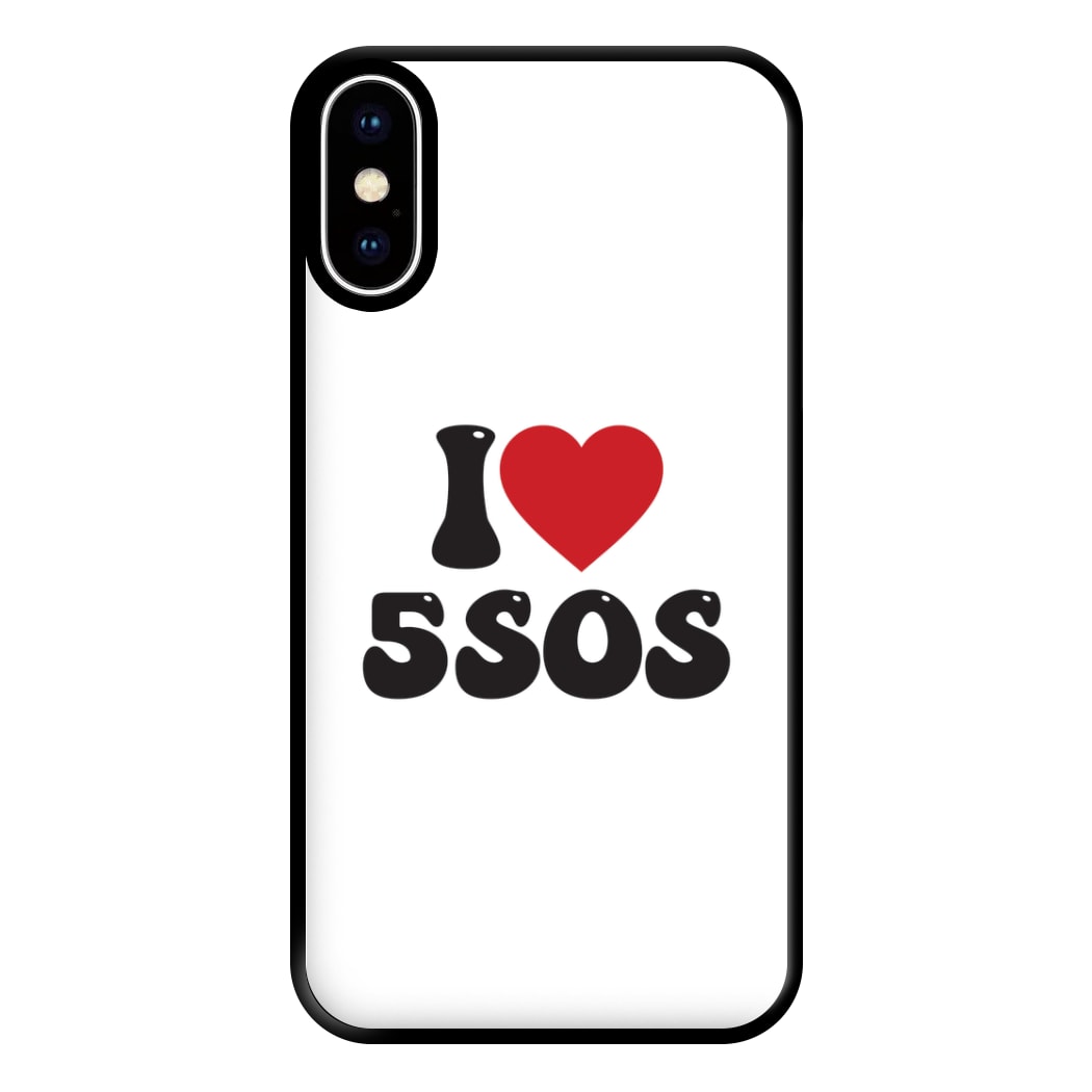 I Heart 5 Seconds Phone Case for iPhone XS Max