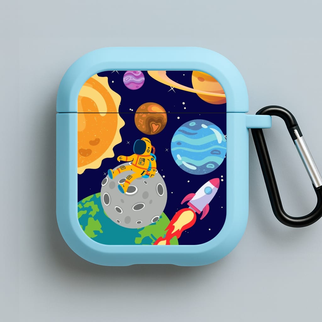 Space View  Blue AirPods Case