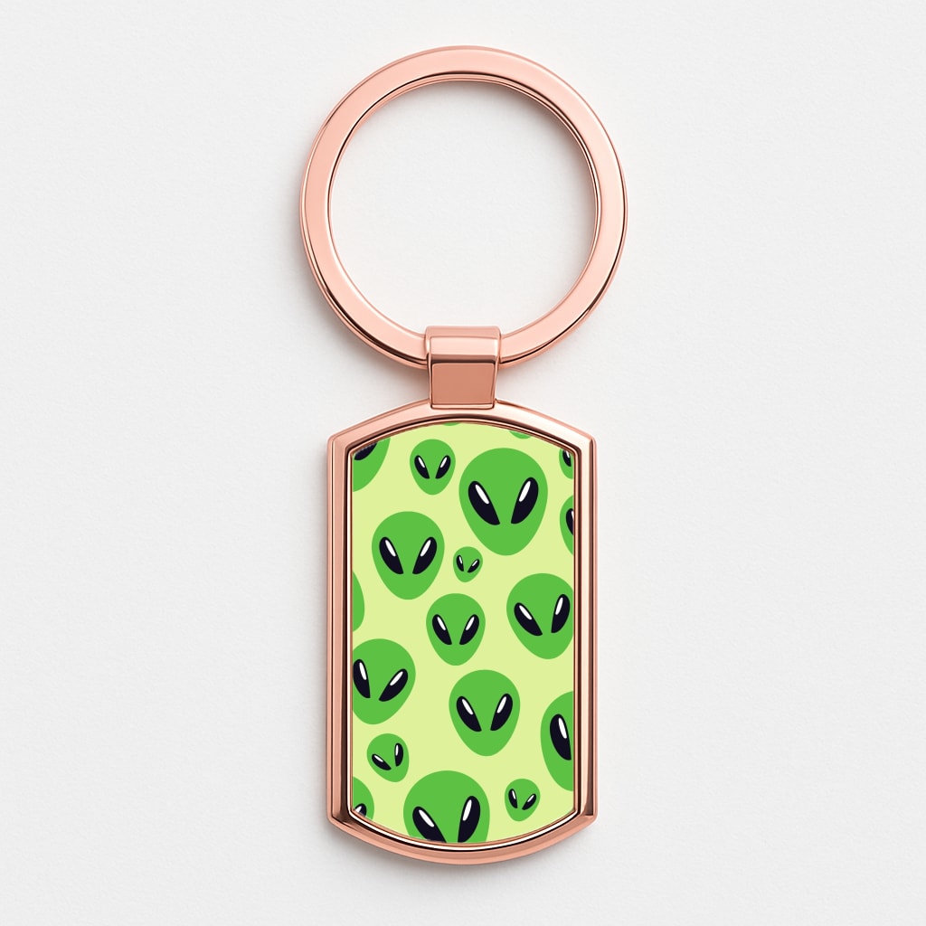 Alien Raider - Space Rose Gold Keyring
