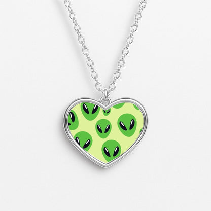 Alien Raider - Space Heart Necklace