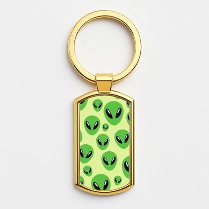 Alien Raider - Space Gold Keyring
