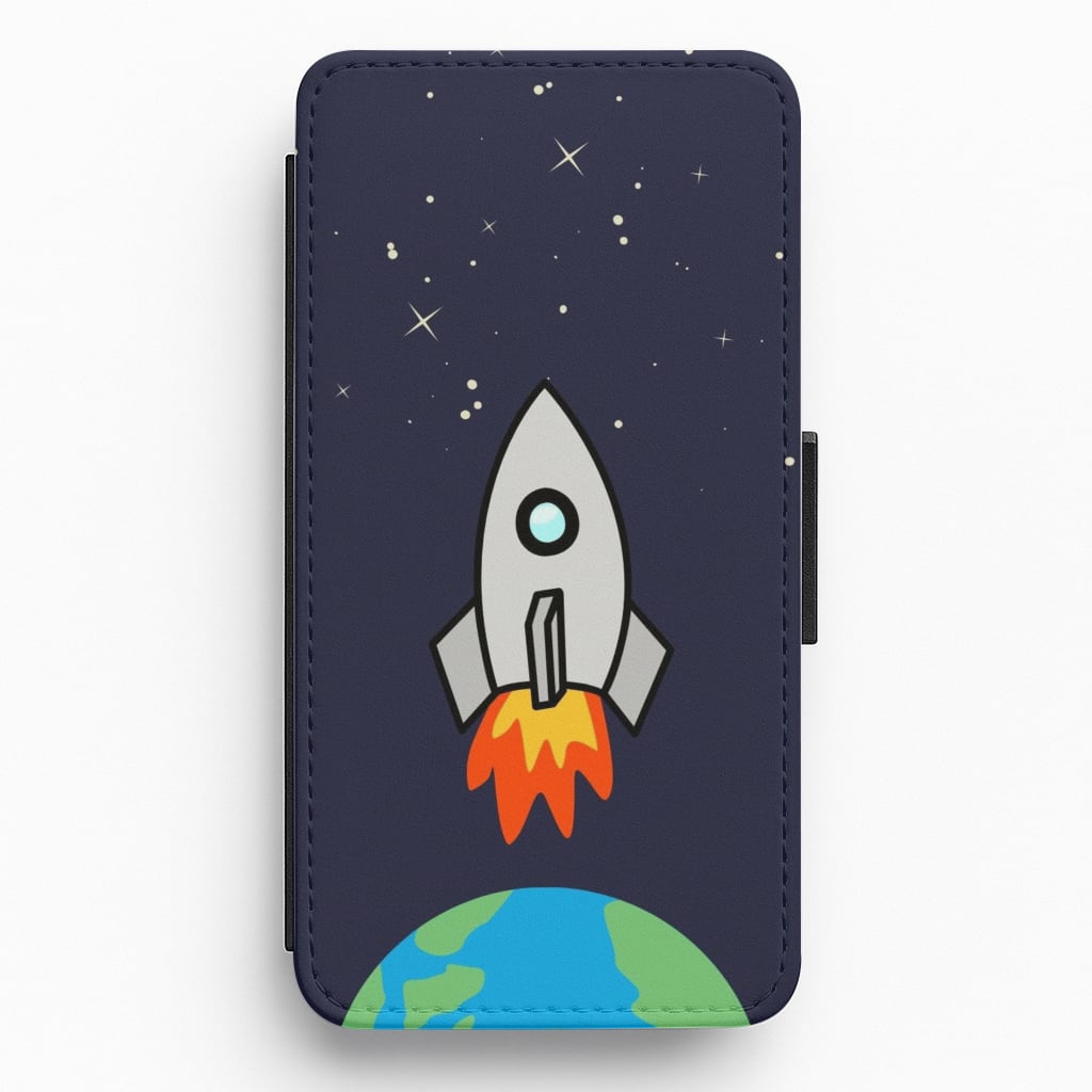 Rocket Launch - Space Flip / Wallet Phone Case