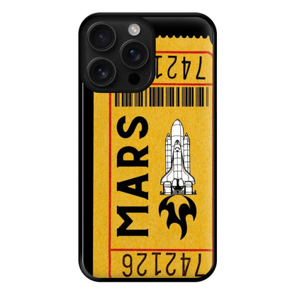 Ticket To Mars - Space Phone Case for iPhone 16 Pro Max