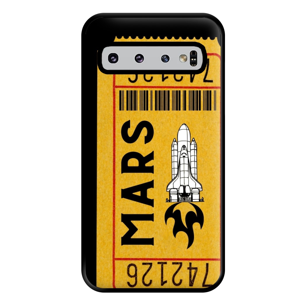 Ticket To Mars - Space Phone Case for Galaxy S10 Plus