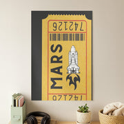 Ticket To Mars - Space Poster 1