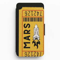 Ticket To Mars - Space Flip / Wallet Phone Case
