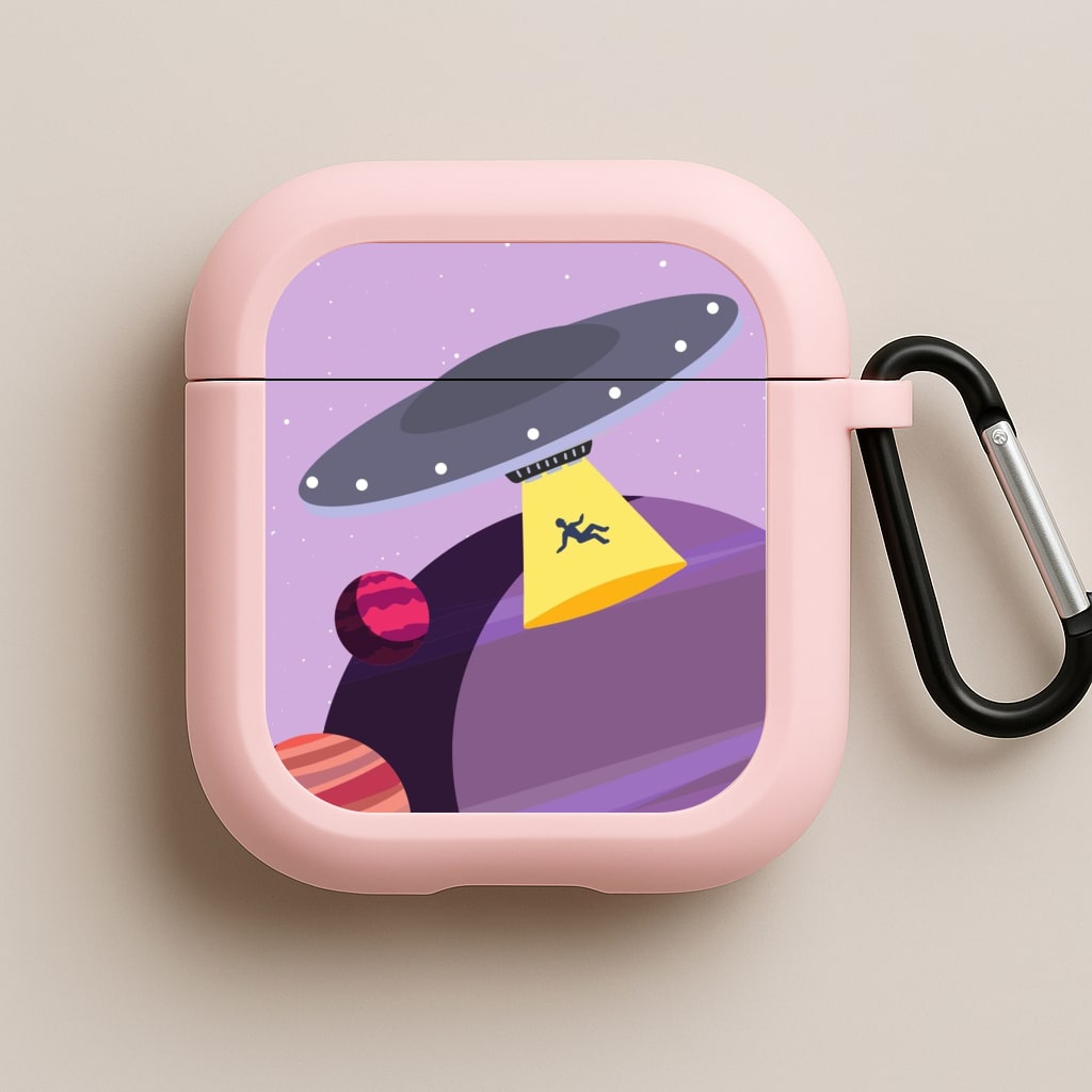 Alien Invasion - Space Pink AirPods Case