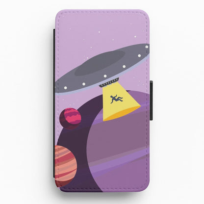 Alien Invasion - Space Flip / Wallet Phone Case