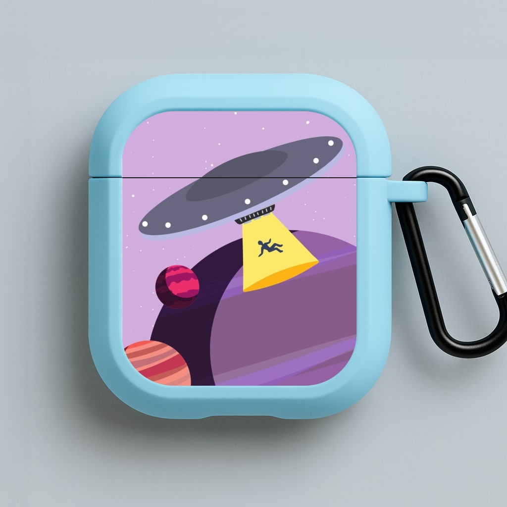 Alien Invasion - Space Blue AirPods Case