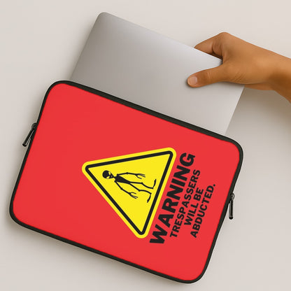 Warning Abduction - Space MacBook Case