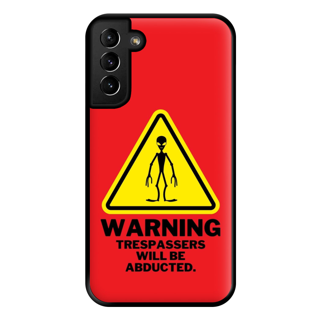 Warning Abduction - Space Phone Case for Galaxy S21 Plus