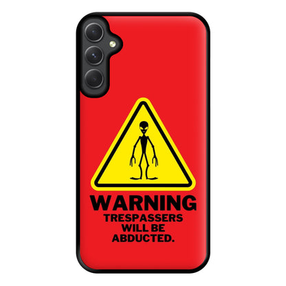 Warning Abduction - Space Phone Case for Galaxy A14