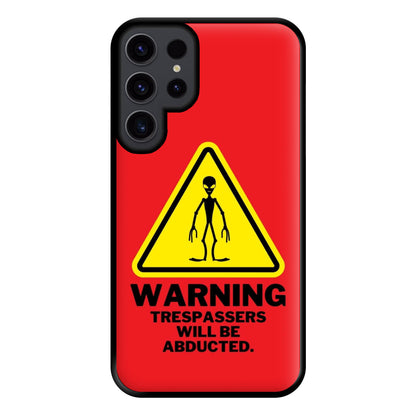 Warning Abduction - Space Phone Case for Galaxy S23 Ultra