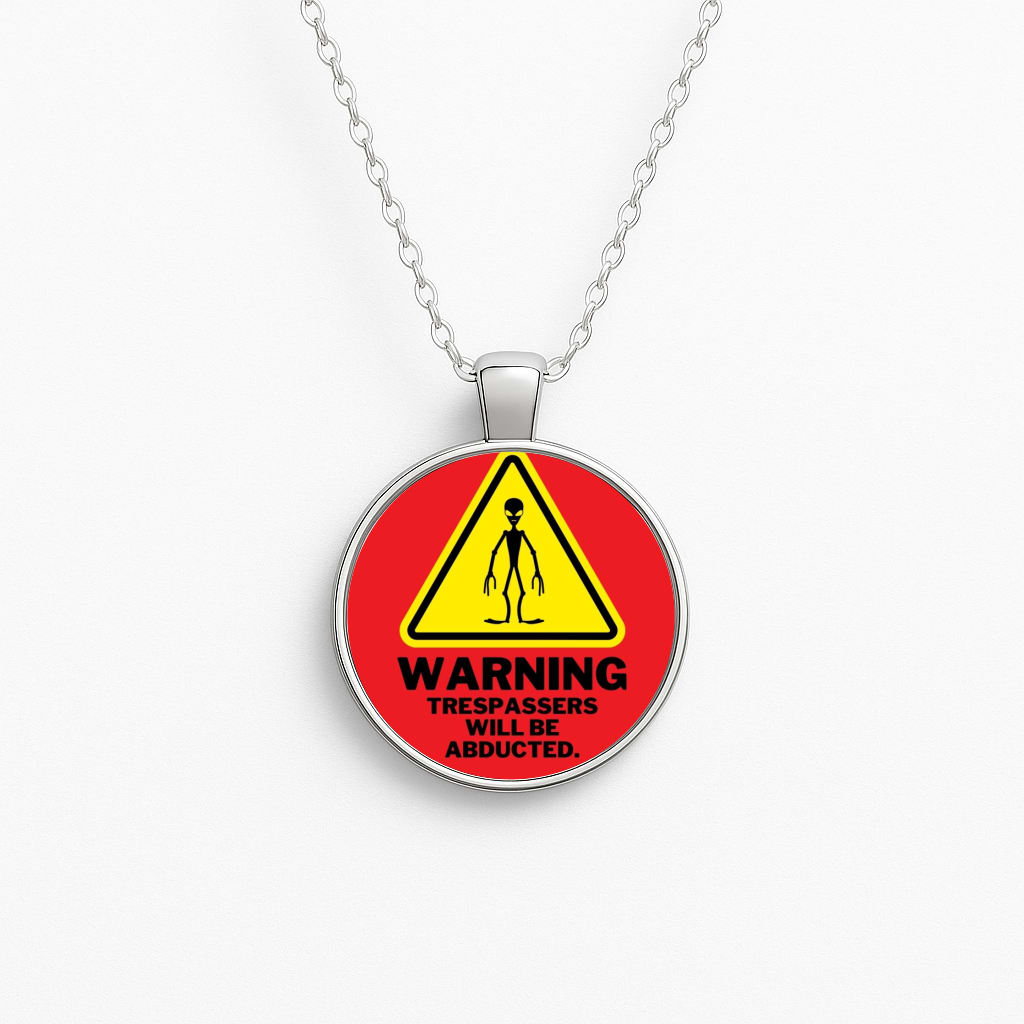 Warning Abduction - Space Necklace
