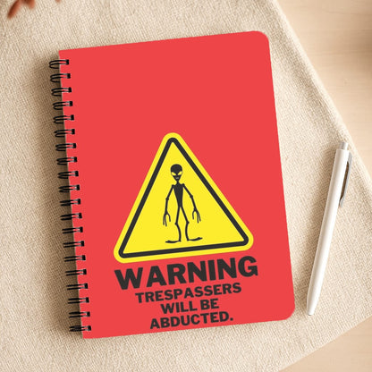 Warning Abduction - Space Notepad