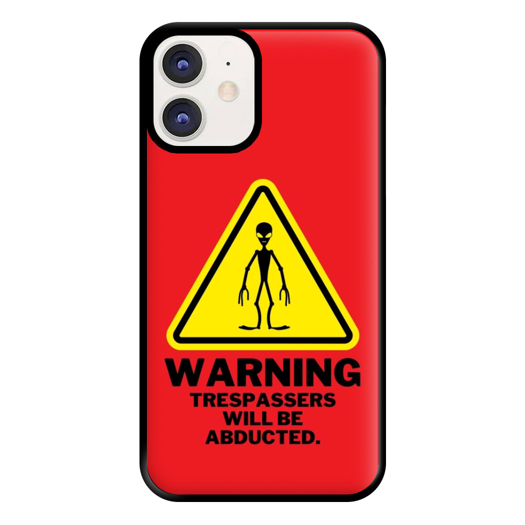 Warning Abduction - Space Phone Case for iPhone 11