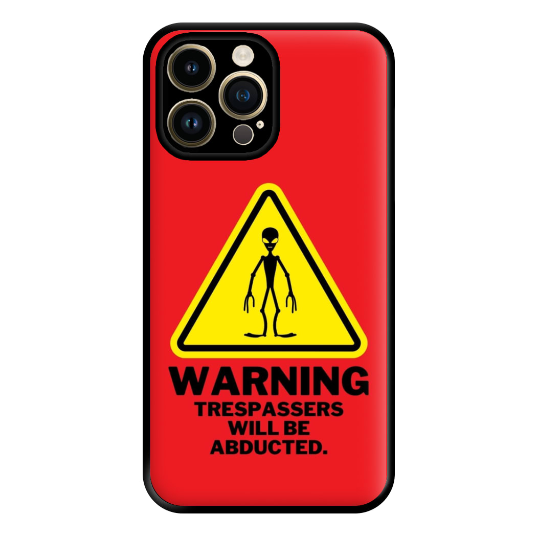 Warning Abduction - Space Phone Case for iPhone 14 Pro Max