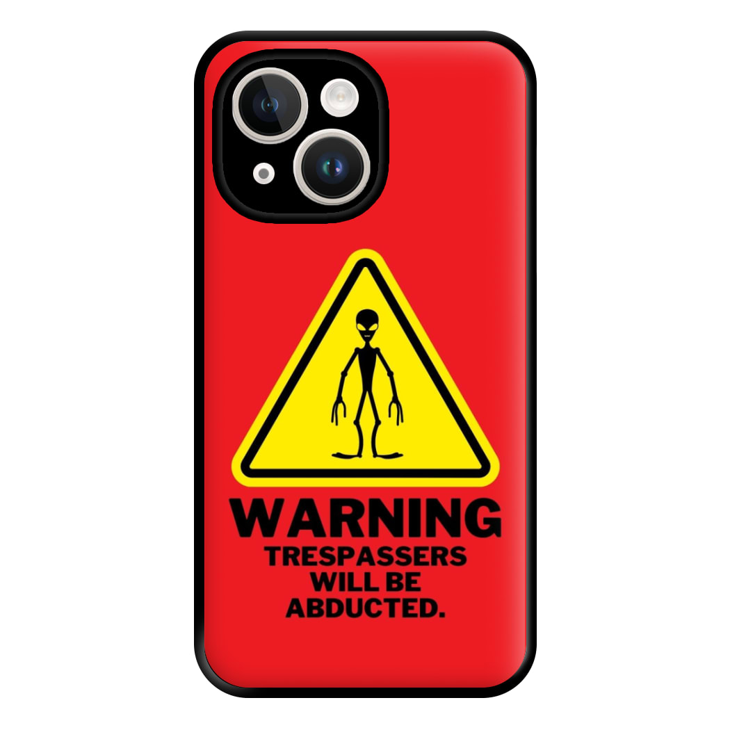 Warning Abduction - Space Phone Case for iPhone 14 Plus