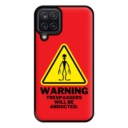 Warning Abduction - Space Phone Case for Galaxy A12