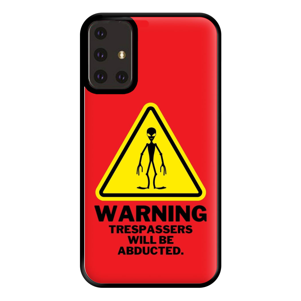 Warning Abduction - Space Phone Case for Galaxy A71