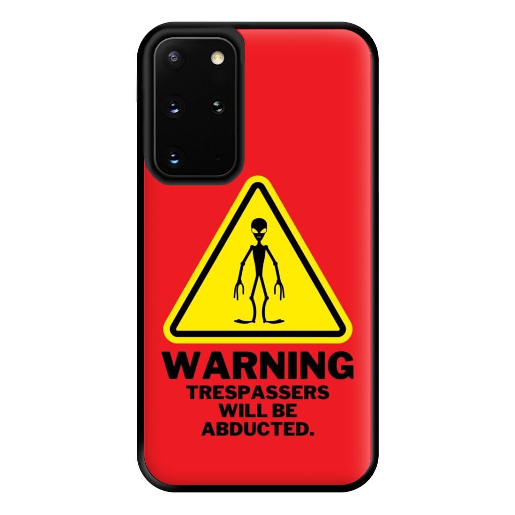 Warning Abduction - Space Phone Case for Galaxy S20 Plus