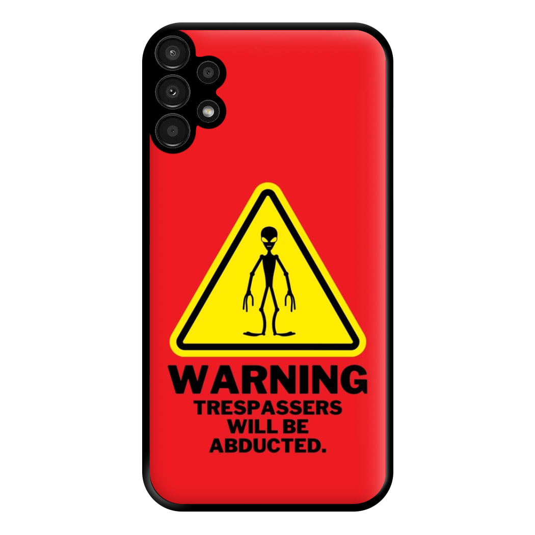 Warning Abduction - Space Phone Case for Galaxy A13