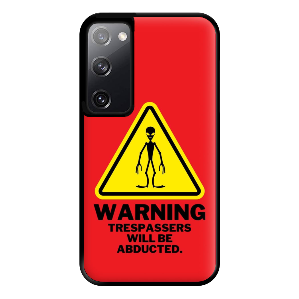 Warning Abduction - Space Phone Case for Galaxy S20