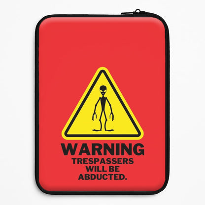 Warning Abduction - Space Universal Laptop Sleeve