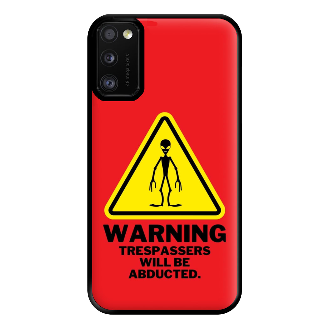 Warning Abduction - Space Phone Case for Galaxy A41