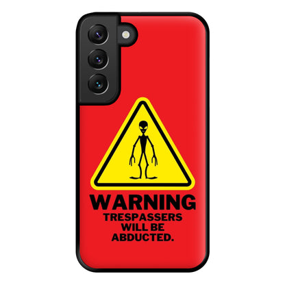 Warning Abduction - Space Phone Case for Galaxy S22 Plus