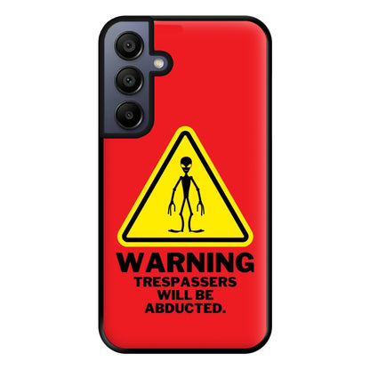 Warning Abduction - Space Phone Case for Galaxy A15