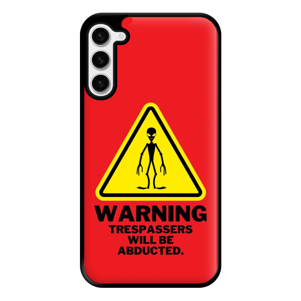 Warning Abduction - Space Phone Case for Galaxy S23 Plus