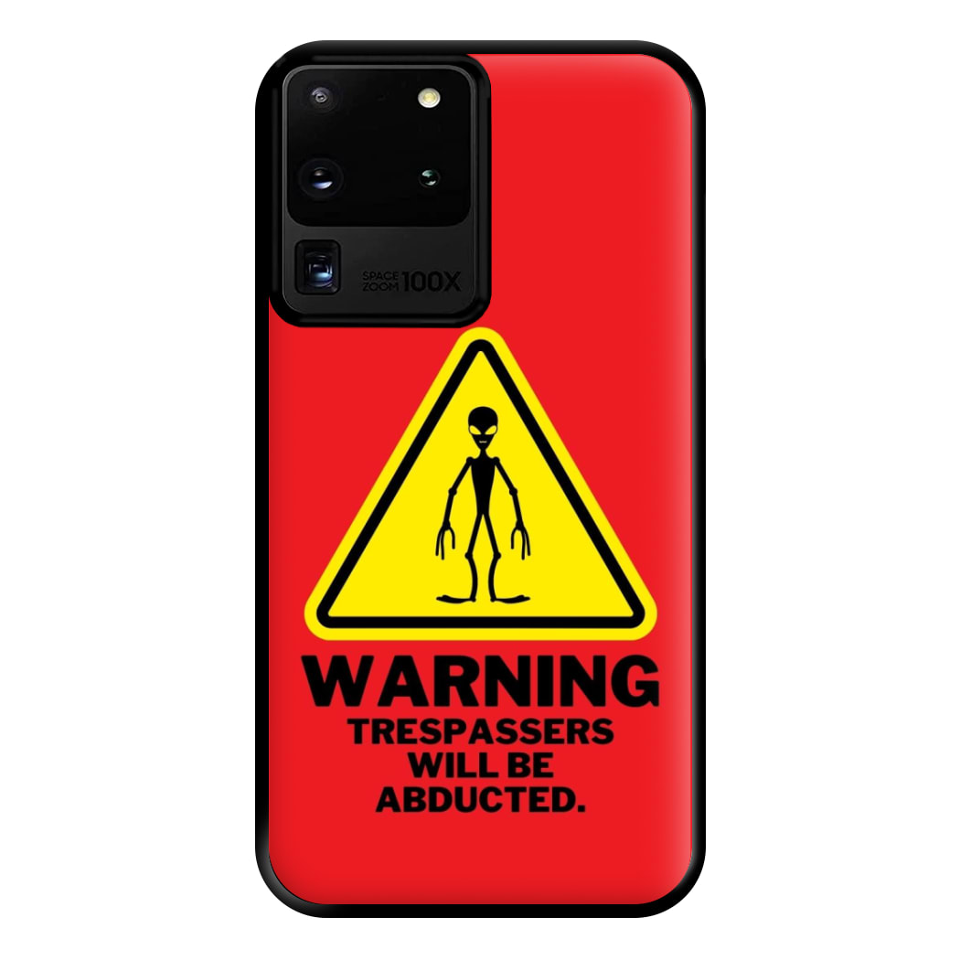 Warning Abduction - Space Phone Case for Galaxy S20 Ultra