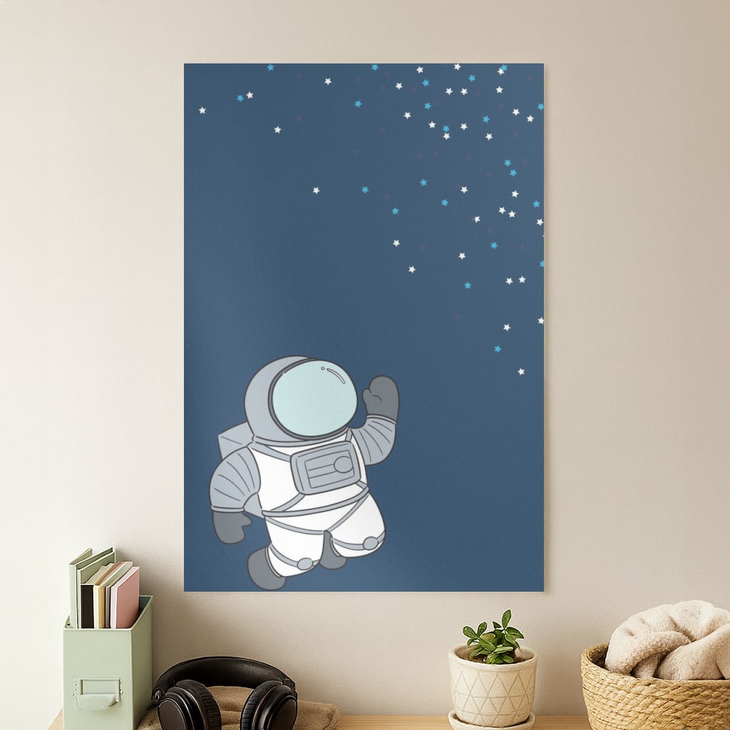 Astronaut Bobbling - Space Poster