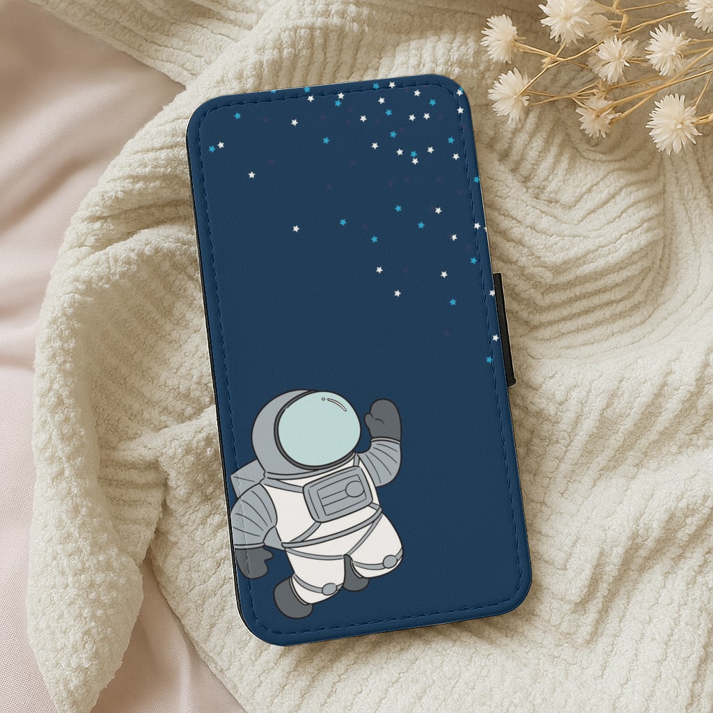 Astronaut Bobbling - Space Wallet Phone Case