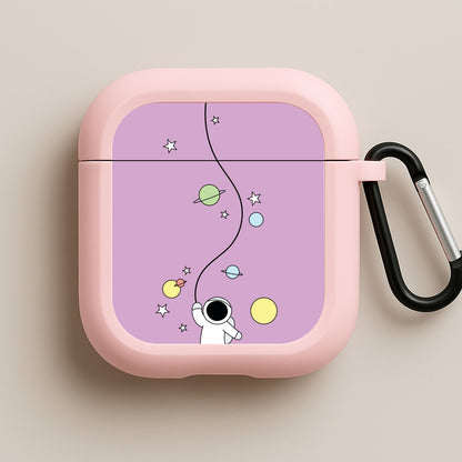 Cute Hanging Astronaut Pink AirPods Case