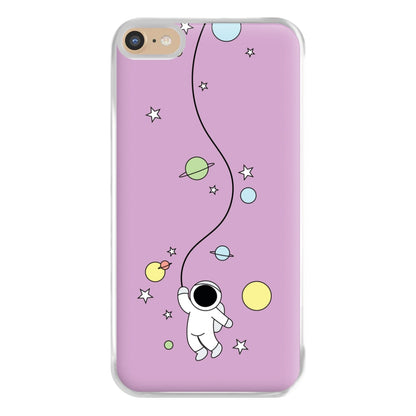 Cute Hanging Astronaut Phone Case for iPhone 6 Plus / 7 Plus / 8 Plus