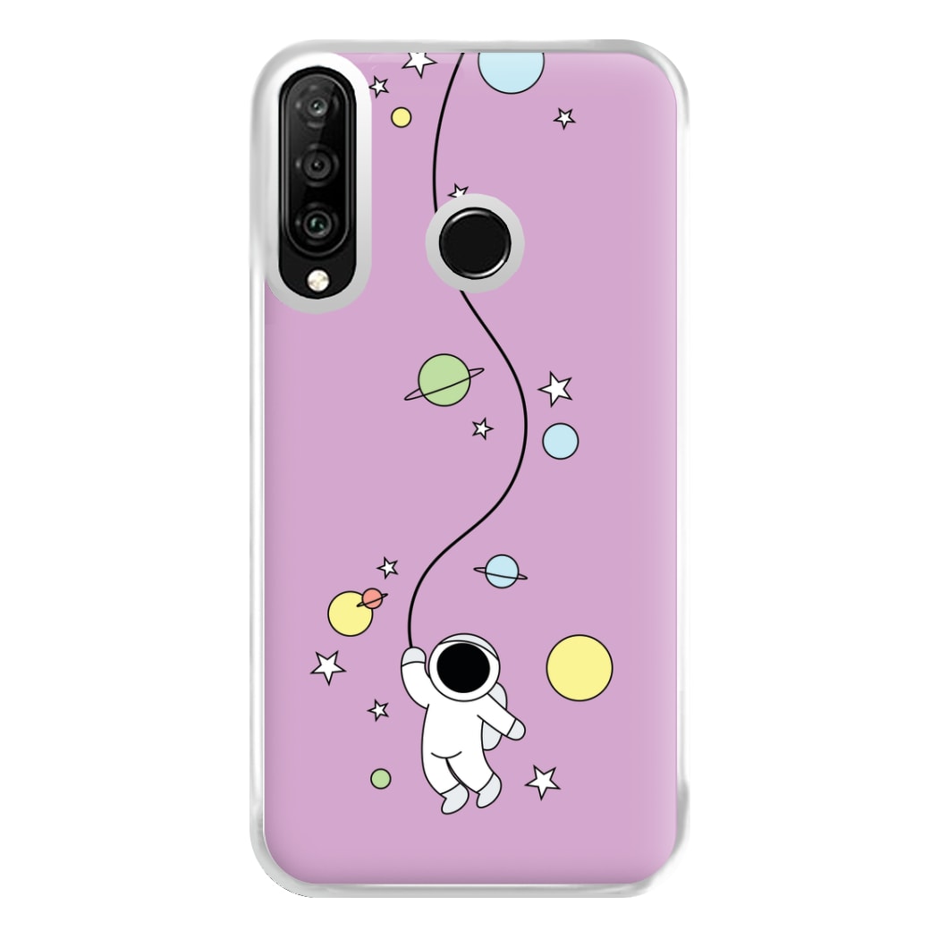 Cute Hanging Astronaut Phone Case for Huawei P30 Lite