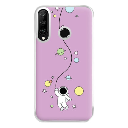 Cute Hanging Astronaut Phone Case for Huawei P30 Lite
