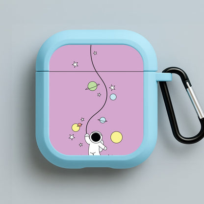 Cute Hanging Astronaut Blue AirPods Case