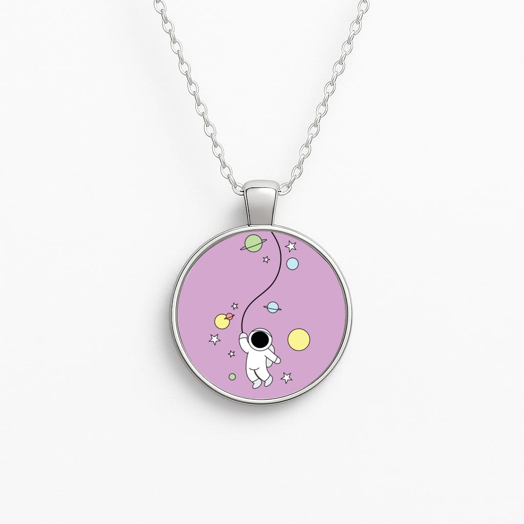 Cute Hanging Astronaut Necklace