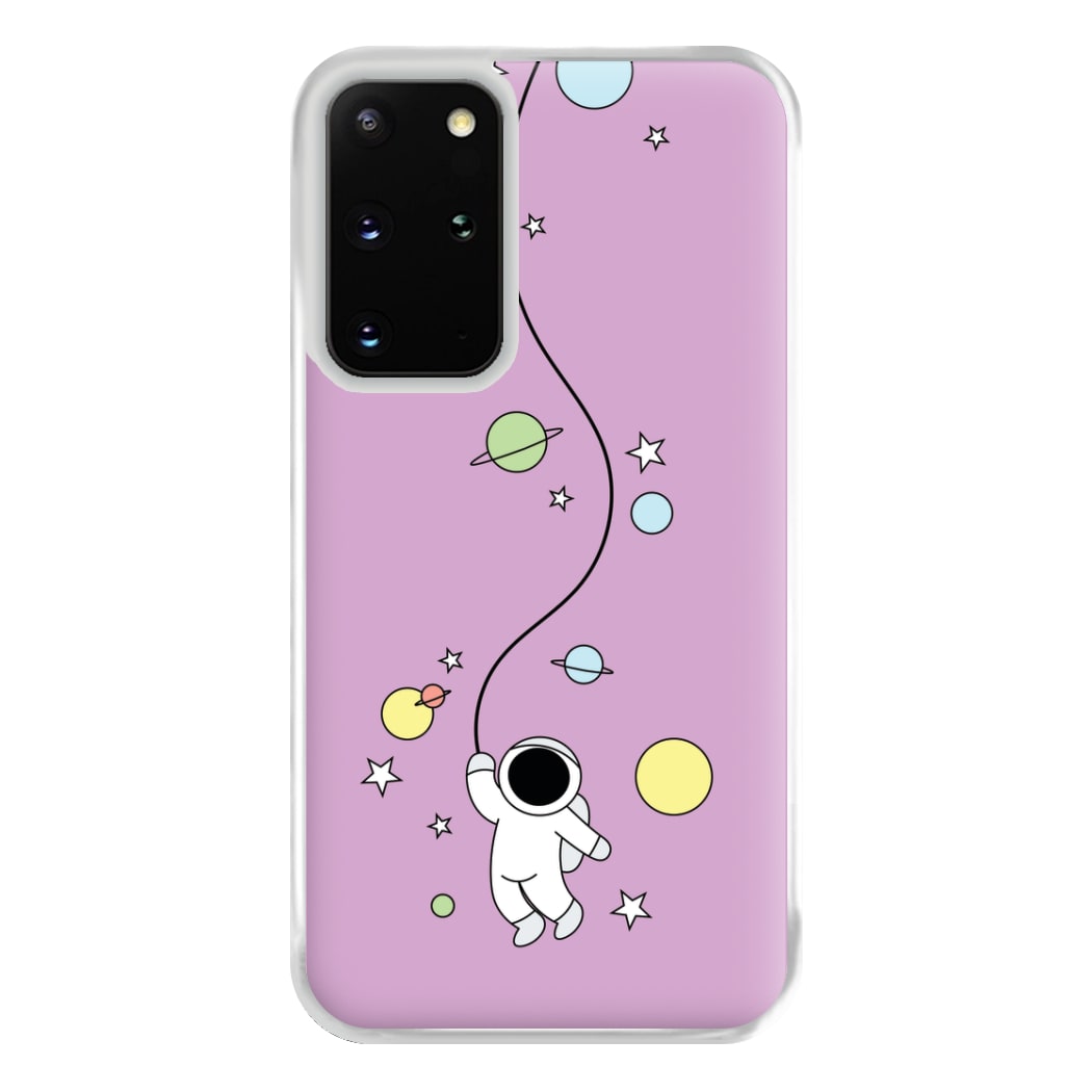 Cute Hanging Astronaut Phone Case for Galaxy S20 Plus